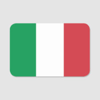 Nom patriotique avec drapeau d'Italie