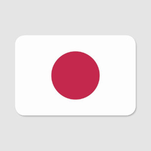 Porte-nom Nom patriotique avec drapeau du Japon