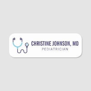 Porte-nom Nom personnalisé Stethoscope Médicale Infirmi