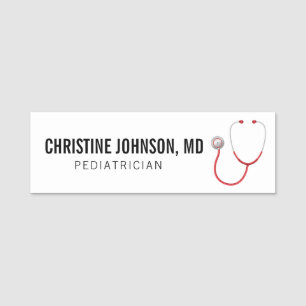 Porte-nom Nom personnalisé Stethoscope Médicale Infirmi