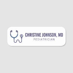 Porte-nom Nom personnalisé Stethoscope Médicale Infirmi