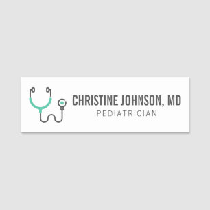 Porte-nom Nom personnalisé Stethoscope Médicale Infirmière