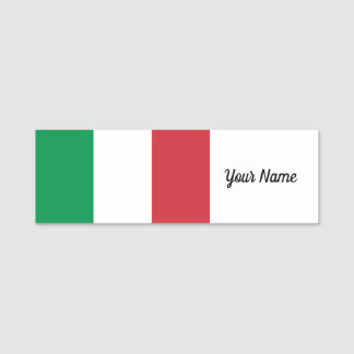 Porte-nom Patriotique italien de drapeau de l'Italie