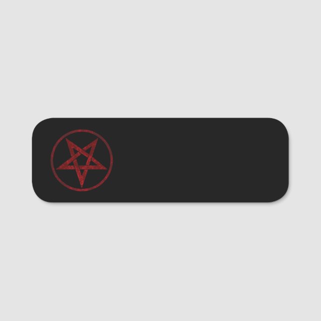 Porte-nom Pentagram Red Devil (Devant)