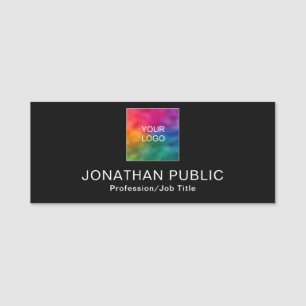 Porte-nom Personnalisé Ajoutez Votre Logo Ici Moderne Élégan