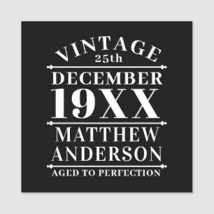 Porte-nom Personnalisé Vintage à la perfection