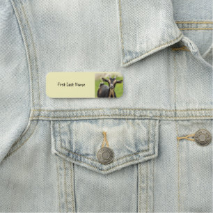 Porte-nom Personnalisez cette adorable chèvre d'élevage