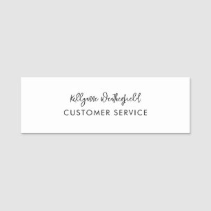 Porte-nom Personnel de service moderne et élégant pour les e