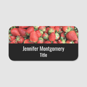 Porte-nom Photo Red Juicy Strawberries
