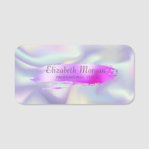 Porte-nom Pinceau élégant Rose Gold,Ombre