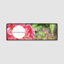 Pink Zinnia Flower Custom Image Logo Nom Titre