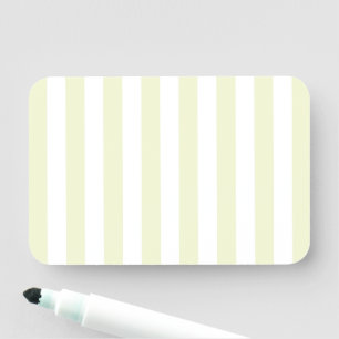 Porte-nom Plaid moderne vert pâle et blanc rayé