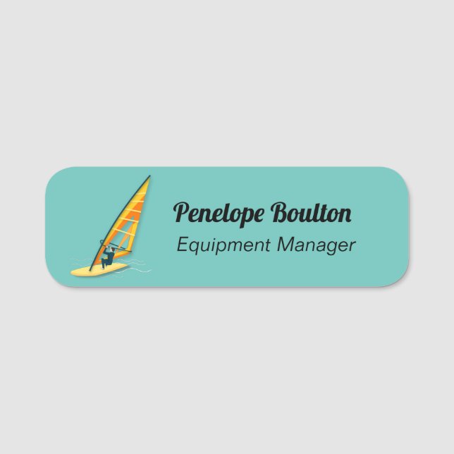 Porte-nom Planche à voile (Devant)