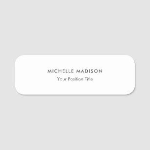 Porte-nom Plat professionnel minimaliste tendance