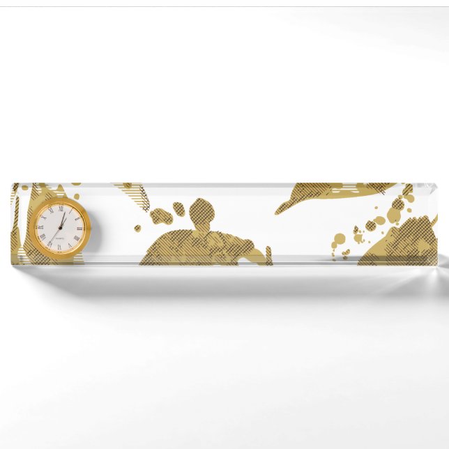Porte-nom pour bureau (Devant)