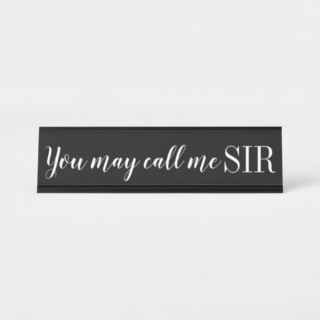 Porte-nom pour bureau (Devant)