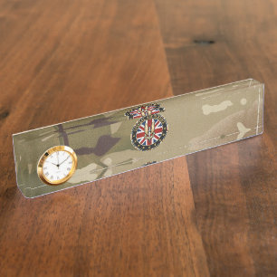 Porte-nom Pour Bureau [110] Insigne du Special Air Service (SAS) [3D]