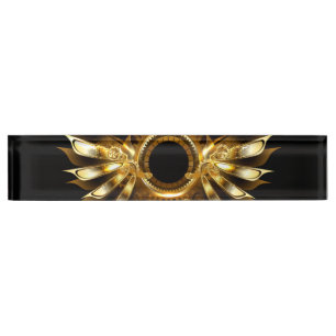 Porte-nom Pour Bureau Ailes de Steampunk