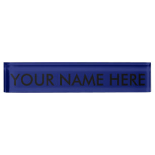 Porte-nom Pour Bureau AIR FORCE BLEU SOMBRE (arrière - plan de couleur 
