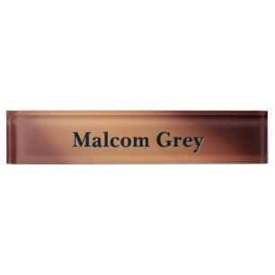 Porte-nom Pour Bureau Amber twilight lune ombre effet