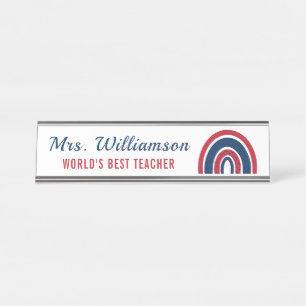 Porte-nom Pour Bureau American Rainbow Une Note De Nom Personnalisé Ense