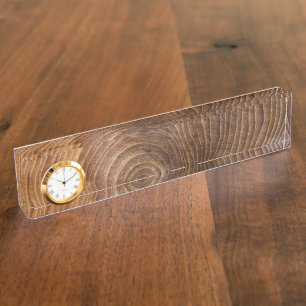 Porte-nom Pour Bureau Anneaux d'arbre