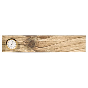 Porte-nom Pour Bureau Anneaux d'arbre 3