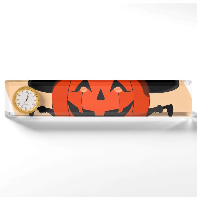 Porte-nom Pour Bureau Appel de l'Esprit d'Halloween (Devant)