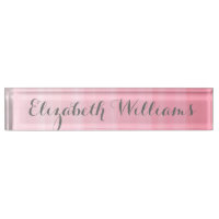 Aquarelle rose Ombre feminine Monogramme Nom