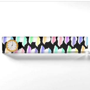Porte-nom Pour Bureau Aquarelle Splash !