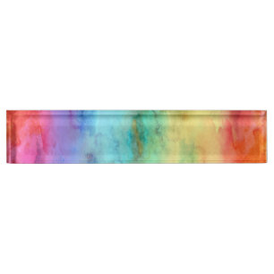 Porte-nom Pour Bureau Arc-en-ciel