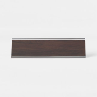 Porte-nom Pour Bureau Arrière - plan de bois ancien