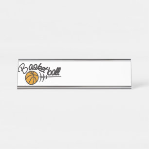 Porte-nom Pour Bureau Ballon de basket