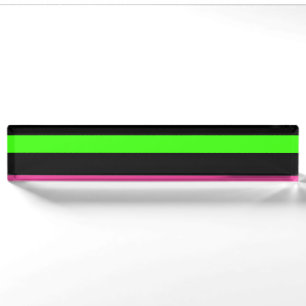 Porte-nom Pour Bureau Bandes néon