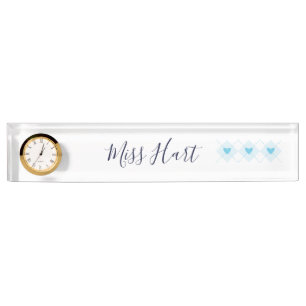 Porte-nom Pour Bureau Beau Jacquard