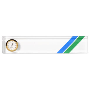 Porte-nom Pour Bureau Bleu Bleu Bleu Vert Tailles Blanches Arrière - pla