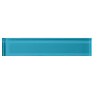 Porte-nom Pour Bureau Bleu-vert (couleur solide)