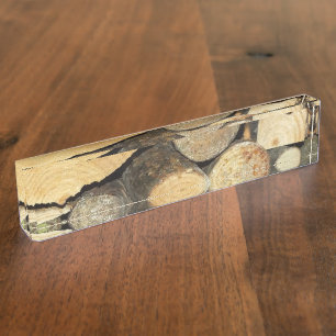 Porte-nom Pour Bureau bois