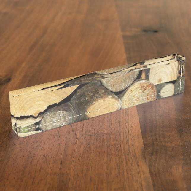 Porte-nom Pour Bureau bois (Taille)