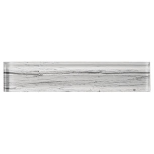 Porte-nom Pour Bureau Bois Patiné blanc