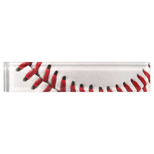 Porte-nom Pour Bureau Boule originale de base-ball (Devant)