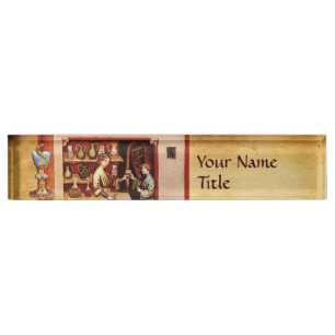Porte-nom Pour Bureau BOWL OF HYGEIA Medicine, Pharmacie