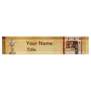 Porte-nom Pour Bureau BOWL OF HYGEIA Medicine, Pharmacie