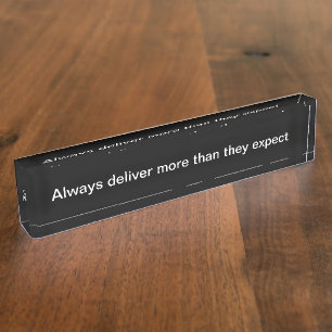 Porte-nom Pour Bureau Bureau de communication de l'entreprise axé sur le
