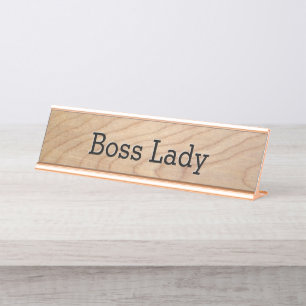 Porte-nom Pour Bureau Business de patron de Madame Women's