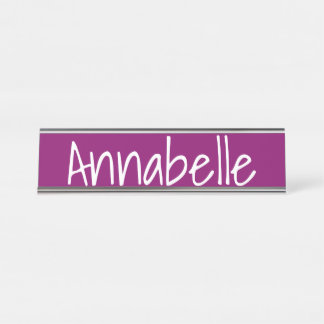 Porte-nom Pour Bureau Byzantium Purple