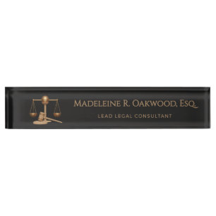 Porte-nom Pour Bureau Cabinet d'avocat firme juridique Avocat
