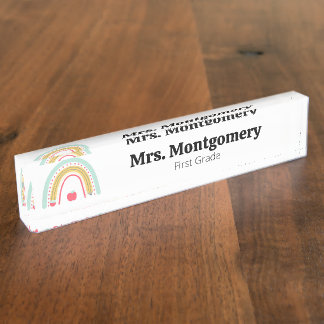 Porte-nom Pour Bureau Cadeau personnalisé de bureau de l'enseignant