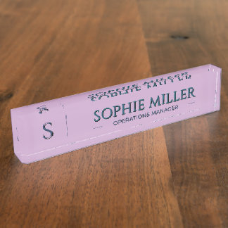 Porte-nom Pour Bureau Cadeau personnalisé de lavande pour elle