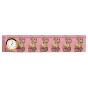 Porte-nom Pour Bureau Cadeaux d'amants de teckel